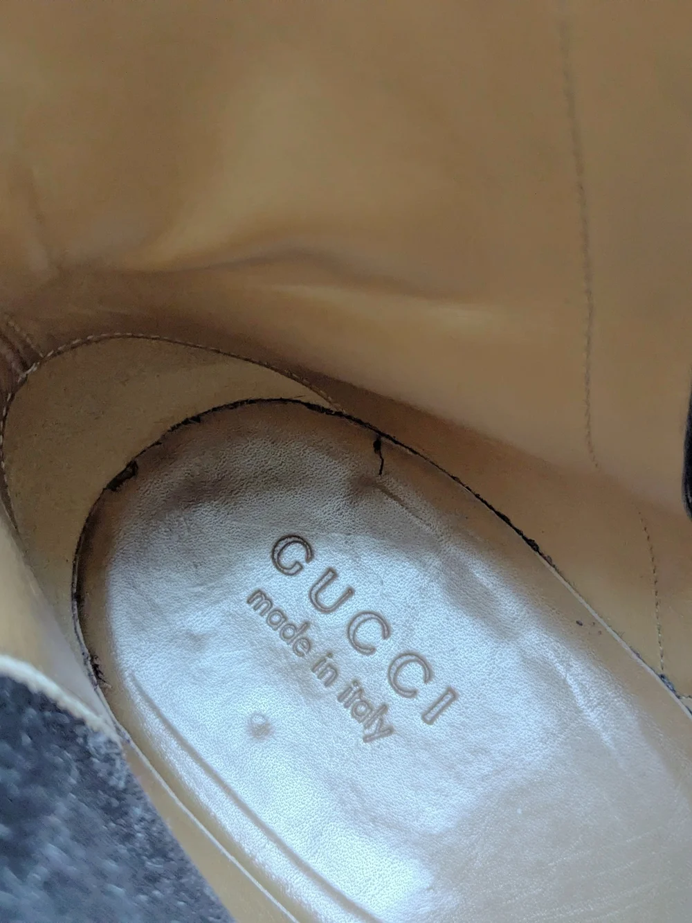 Gucci Black Leather Chelsea Boots for Men Size Zip US 11
